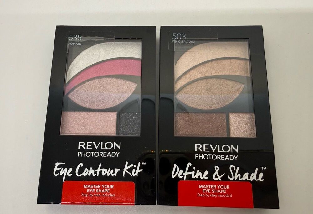 Revlon PhotoReady Eye Contour Kit 535 Pop Art, 503 Pink Brown Eyeshadow Palette